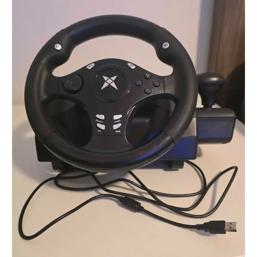 DOYO R270 Racing Wheel and Pedals 270 degree Gaming Steering Wheel Vibration